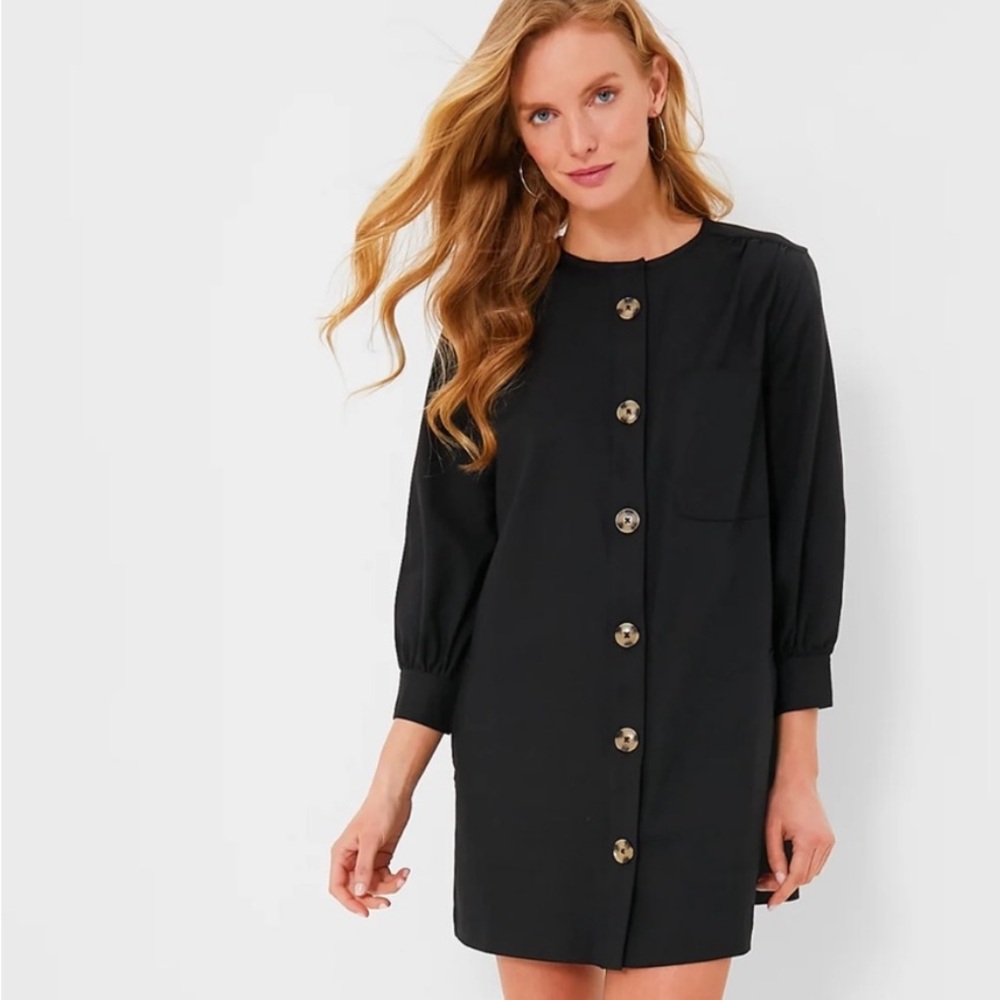 Tuckernuck Black Button Dress